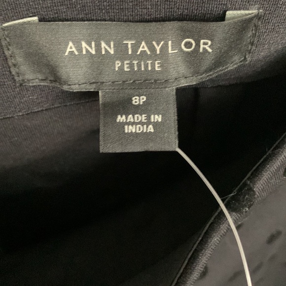 Ann Taylor pencil skirt with velvet polka dots - Picture 6 of 8